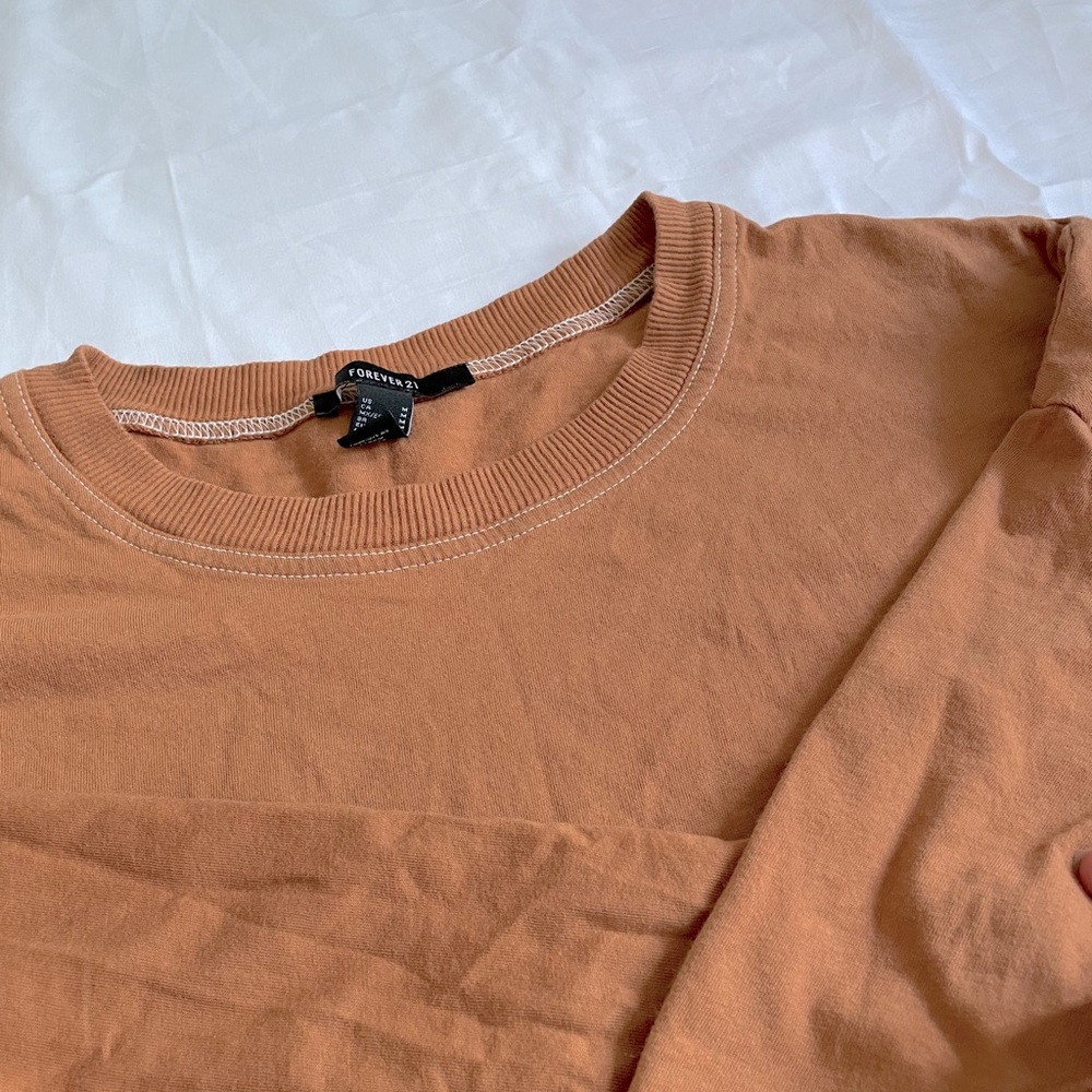 Forever21 MEDIUM brown long sleeve